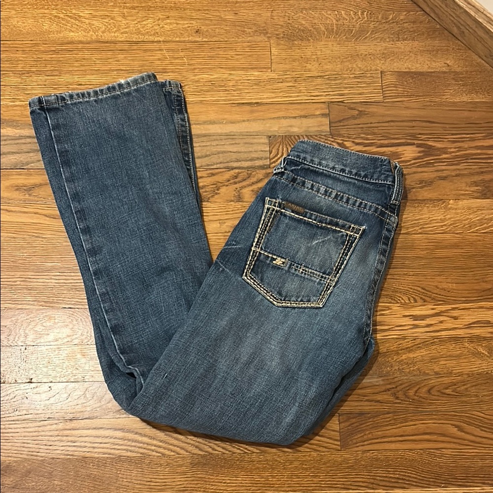 Stylish Blue Straight Leg Jeans